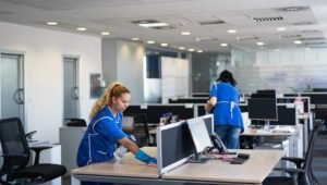Flexible cleaning services for hybrid offices